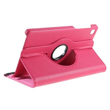 SKALO Samsung Tab A7 Lite 360 Litchi Suojakotelo - Cerise