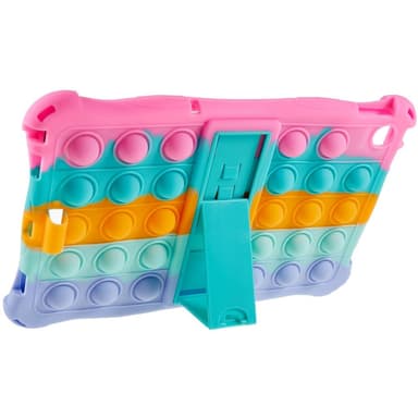 SKALO Lenovo Tab M10 (Gen 3) Shock Resistant Armor Popit Silicone Kuori  - Rainbow