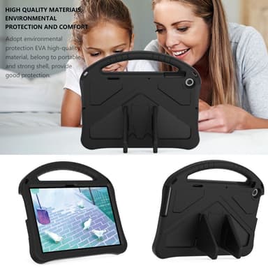 SKALO Lenovo Tab M10 (Gen 3) Lapsikuori kahvalla ja jalustalla - Musta
