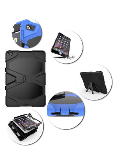 SKALO iPad Mini 4 Extra Shockproof Armor Iskunkestävä kuori - Punainen