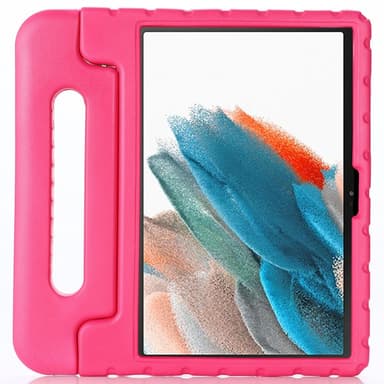 SKALO Samsung Tab A8 10.5 (2021/2022) Kuori kahvalla/telineellä - Pinkki