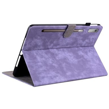 SKALO Lenovo Tab P12 Cute Tiger PU-nahkainen Lompakkokotelo - Violetti