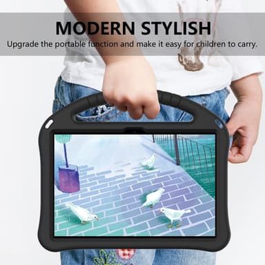 SKALO Lenovo Tab M10 (Gen 3) Lapsikuori kahvalla ja jalustalla - Musta