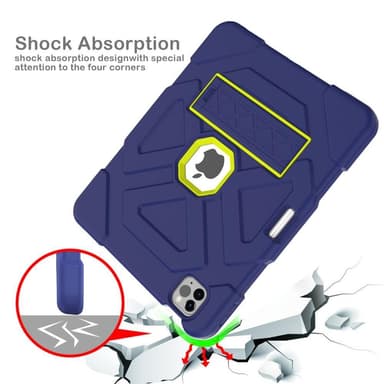 SKALO iPad Air (2020/2022) Extra Shockproof Armor Iskunkestävä kuori - Sininen