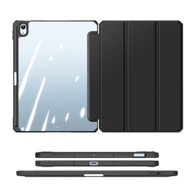 DUX DUCIS iPad Air (2020/2022) TOBY Series Trifold Suojakotelo - Musta
