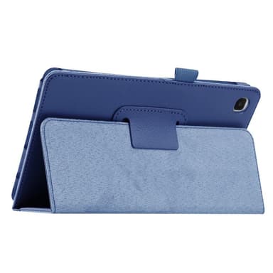 SKALO Samsung Tab A7 Lite Duofold Litchi Suojakotelo - Tummansininen
