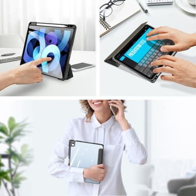 DUX DUCIS iPad Air (2020/2022) TOBY Series Trifold Suojakotelo - Musta