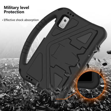 SKALO Lenovo Tab M9 Lapsikuori kahvalla ja jalustalla - Musta