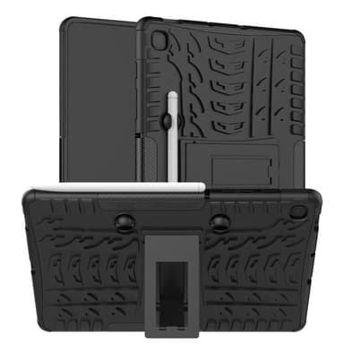 SKALO Samsung Tab S6 Lite Armor Tire Hybrid Suojakuori - Musta