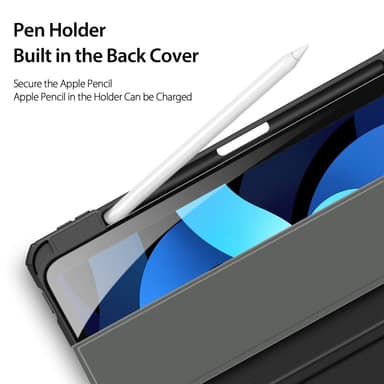 DUX DUCIS iPad Air (2020/2022) TOBY Series Trifold Suojakotelo - Musta