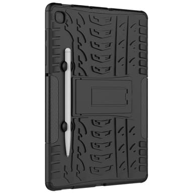 SKALO Samsung Tab S6 Lite Armor Tire Hybrid Suojakuori - Musta