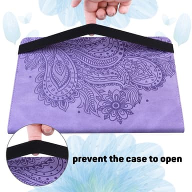 SKALO Samsung Tab A8 10.5 (2021/2022) Mandala Suojakotelo - Violetti