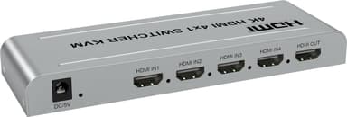 NÖRDIC KVM Switch 4 - 1 HDMI 4K 30Hz ja 2xUSB HDCP 2.2