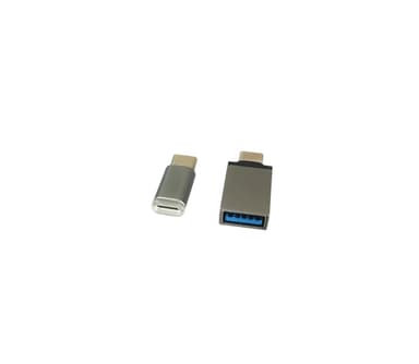 NÖRDIC 2-in-1 sovitinsarja USB A–3.1 USB C ja Micro USB–USB C