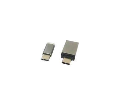 NÖRDIC 2-in-1 sovitinsarja USB A–3.1 USB C ja Micro USB–USB C