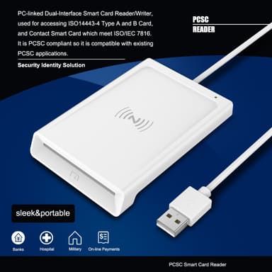 NÖRDIC älykortinlukija NFC:llä, USB-A