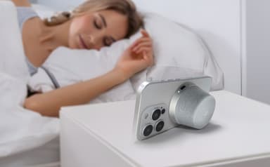 NÖRDIC Bluetooth 5.3 kaiutin magneetilla 3W IPX6 hopea