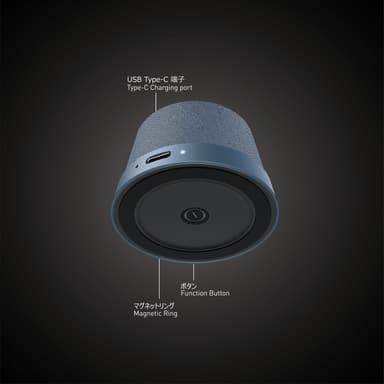 NÖRDIC Bluetooth 5.3 kaiutin magneetilla 3W IPX6 sininen
