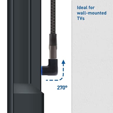 Cable Matters kulmassa oleva HDMI-sovitin 8K60Hz 4K120Hz HDR 2 kpl