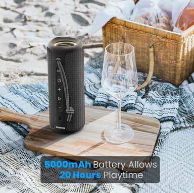Bluetooth-kaiutin 36 W kannettava kaiutin stereoäänipohjalla, Bluetooth 5.3 langaton IP7x vedenpitävä kaiutin