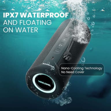 Bluetooth-kaiutin 36 W kannettava kaiutin stereoäänipohjalla, Bluetooth 5.3 langaton IP7x vedenpitävä kaiutin