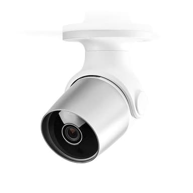 Nedis SmartLife Ulkokamera | Wi-Fi | Full HD 1080p | IP65 | MicroSD (ei sisälly) / Pilvipalvelutallennus (valinnainen) | 12 V DC | Liiketunnistimella | Yökuvaus | Hopea / Valkoinen