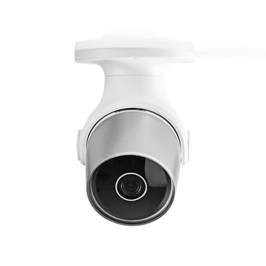Nedis SmartLife Ulkokamera | Wi-Fi | Full HD 1080p | IP65 | MicroSD (ei sisälly) / Pilvipalvelutallennus (valinnainen) | 12 V DC | Liiketunnistimella | Yökuvaus | Hopea / Valkoinen