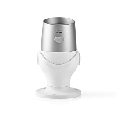 Nedis SmartLife Ulkokamera | Wi-Fi | Full HD 1080p | IP65 | MicroSD (ei sisälly) / Pilvipalvelutallennus (valinnainen) | 12 V DC | Liiketunnistimella | Yökuvaus | Hopea / Valkoinen