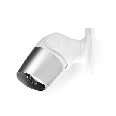 Nedis SmartLife Ulkokamera | Wi-Fi | Full HD 1080p | IP65 | MicroSD (ei sisälly) / Pilvipalvelutallennus (valinnainen) | 12 V DC | Liiketunnistimella | Yökuvaus | Hopea / Valkoinen