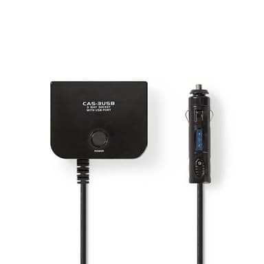 Nedis DC Yleisvirtalähde | Autoadapteri | 150 W | Tulojännite: 12 V DC | 12 V DC | Maksimi lähtöjännite per portti: 4.0 A | Musta