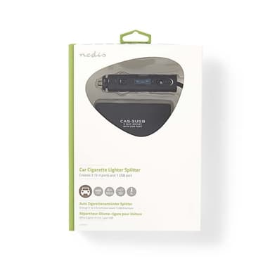 Nedis DC Yleisvirtalähde | Autoadapteri | 150 W | Tulojännite: 12 V DC | 12 V DC | Maksimi lähtöjännite per portti: 4.0 A | Musta