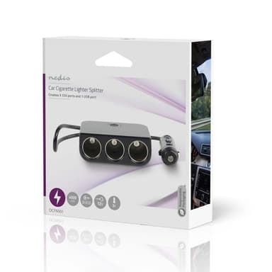Nedis DC Yleisvirtalähde | Autoadapteri | 150 W | Tulojännite: 12 V DC | 12 V DC | Maksimi lähtöjännite per portti: 4.0 A | Musta