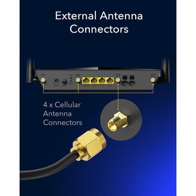 CUDY 4G Router LT12 CAT12/WF6 AC1200 Gigabit 2xSIM