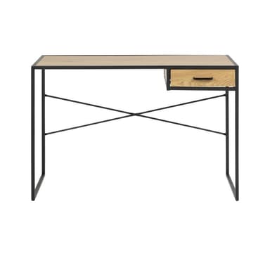 Kirjoituspöytä SEAFORD 110x45xH75cm, tammi/musta