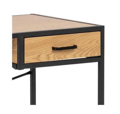 Kirjoituspöytä SEAFORD 110x45xH75cm, tammi/musta