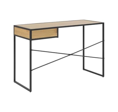 Kirjoituspöytä SEAFORD 110x45xH75cm, tammi/musta