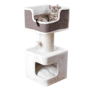 Cat Tower Ava 86cm valkoinen/harmaa