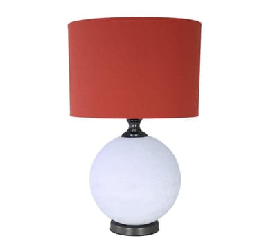 Pöytävalaisin LUXO H56cm, punainen/valkoinen