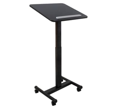 Siirrettävä työpöytä ERGO H74,5-114,5cm, musta