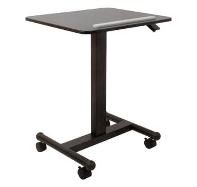 Siirrettävä työpöytä ERGO H74,5-114,5cm, musta