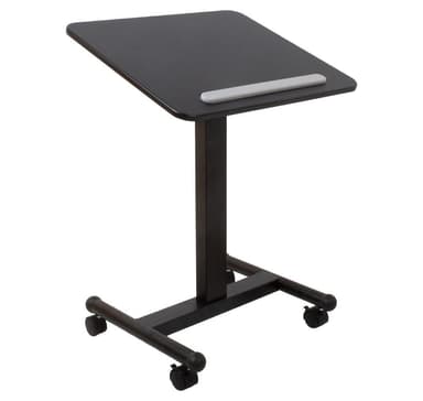 Siirrettävä työpöytä ERGO H74,5-114,5cm, musta