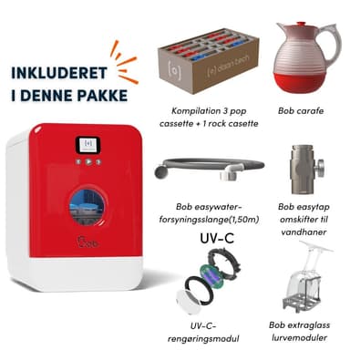 Bob mini astianpesukone: kaikki vaihtoehdot pakattuna valkoinen