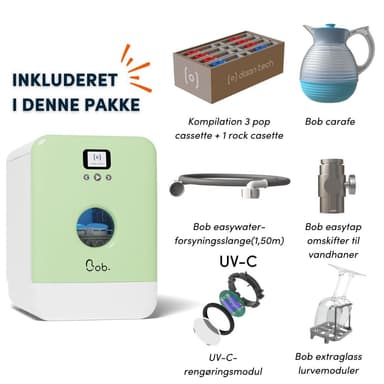 Bob mini astianpesukone: kaikki vaihtoehdot pakattuna valkoinen