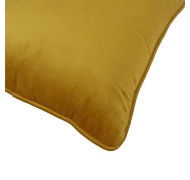 Tyyny VELVET 45x45cm, sinapinkeltainen