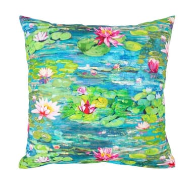Tyyny HOLLY 45x45cm, vaaleanpunaiset lumpeet