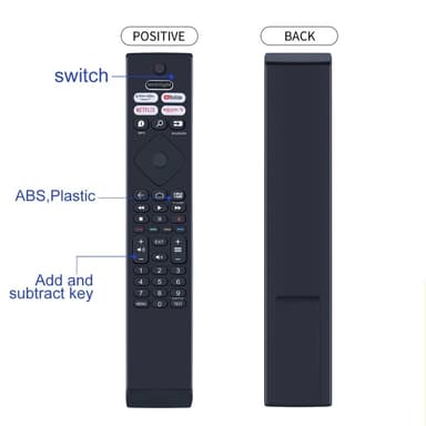 Television kaukosäädin Korvaa BRC0984501 / 01 Philips TV:lle