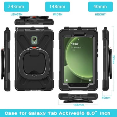 Samsung Galaxy Tab Active5 raskas kuorikotelo