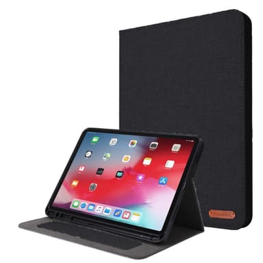 iPad Air 13 (2024) -tablettikotelon kansi kangasrakenne - musta