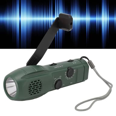 Käsikampi AM / FM-radiotaskulamppu 1200 mAh hätävirtapankki
