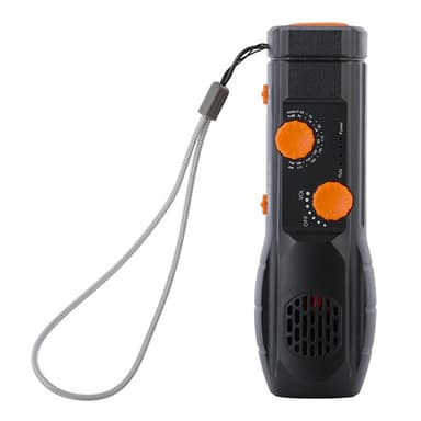 Käsikampi AM / FM-radiotaskulamppu 1200 mAh hätävirtapankki